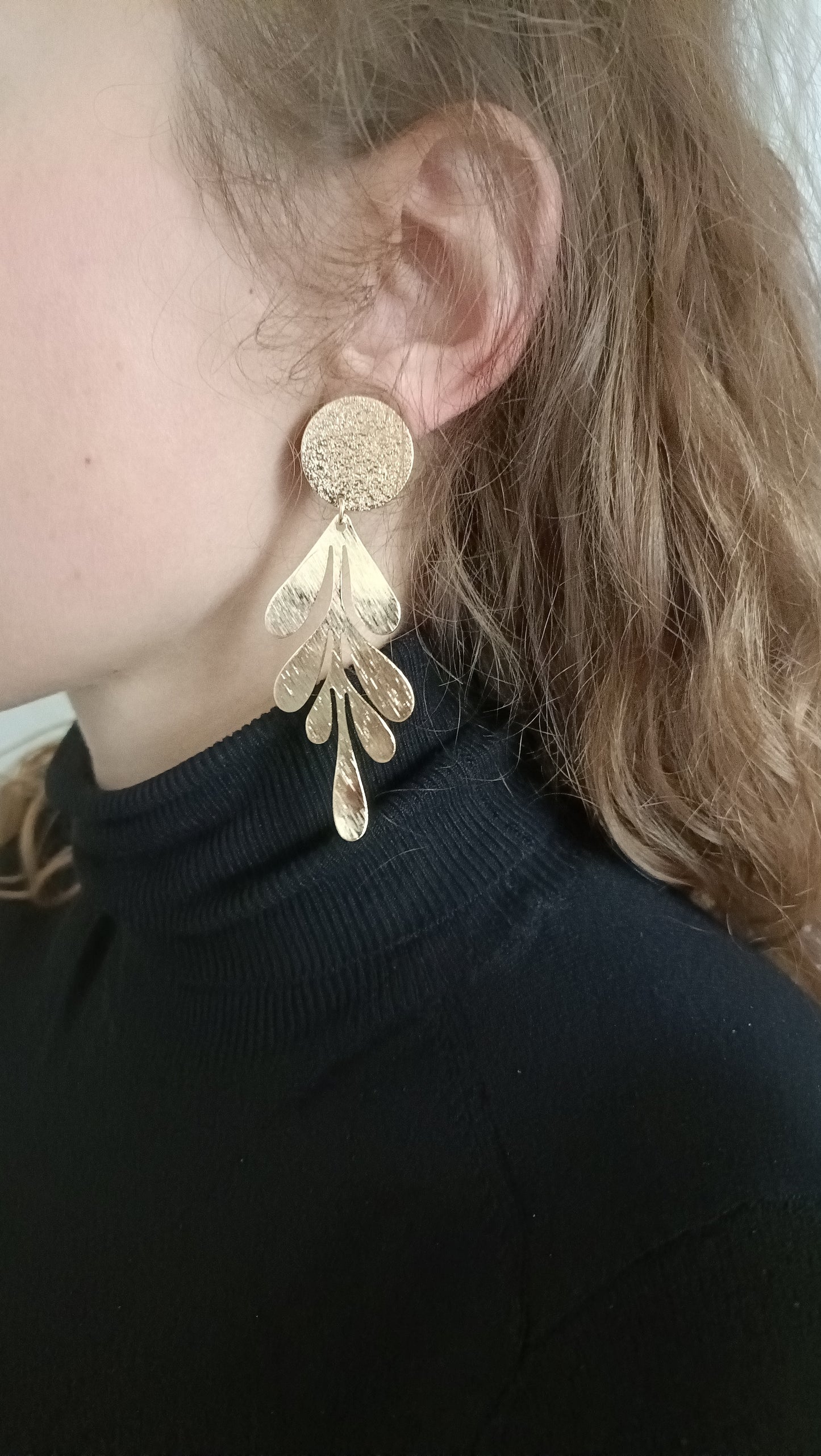 Philippine, les grandes feuilles dorées 18K