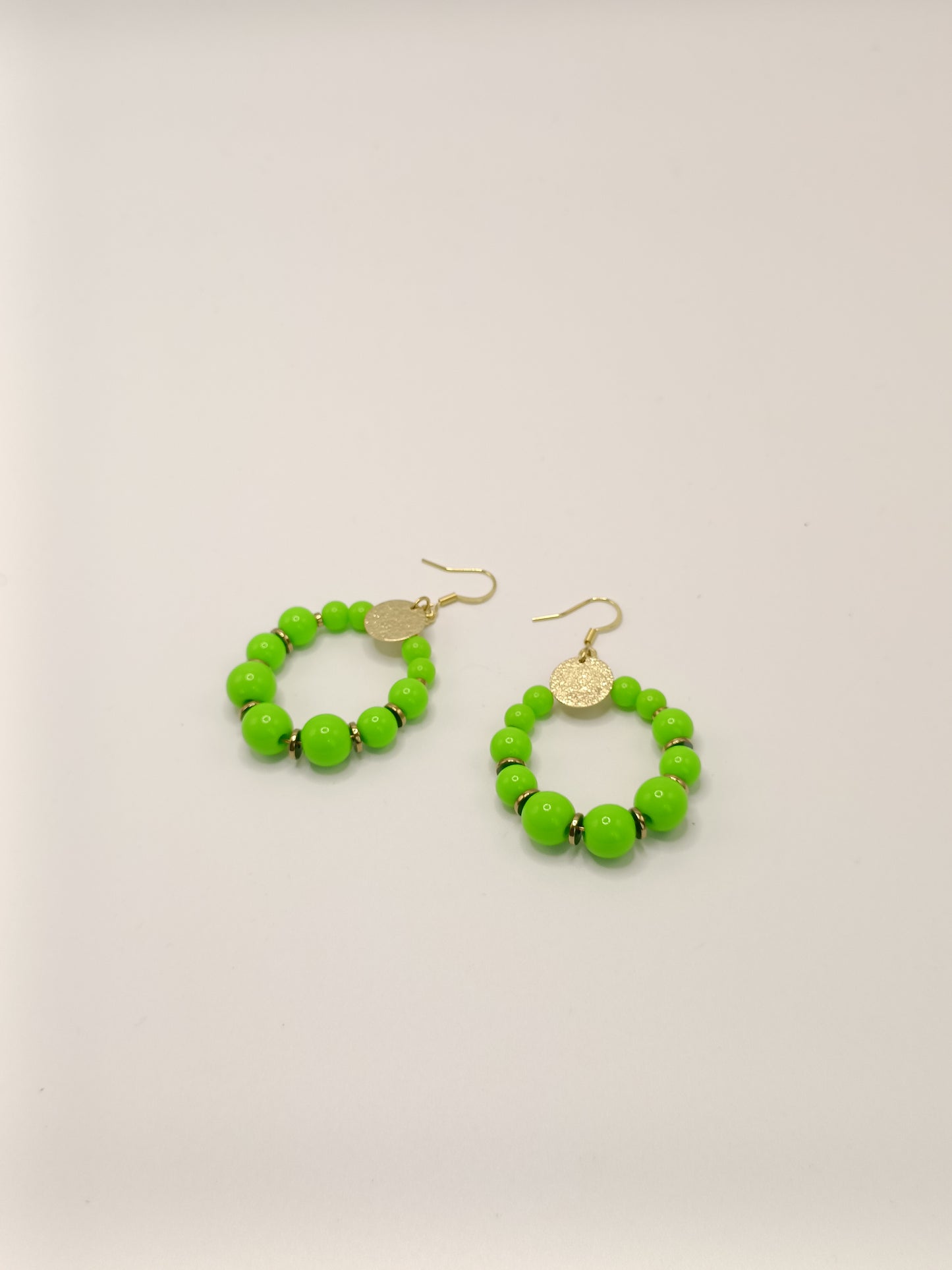 Elinor, les créoles tendance vert anis