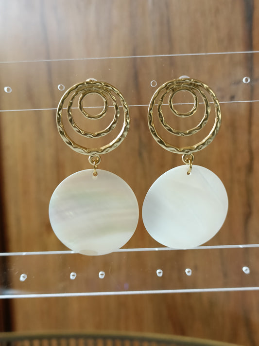 Colombe, les boucles d'oreilles mode en zamac