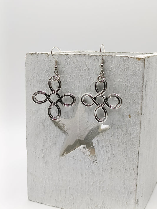 Les Triskel, boucles d'oreilles argentées