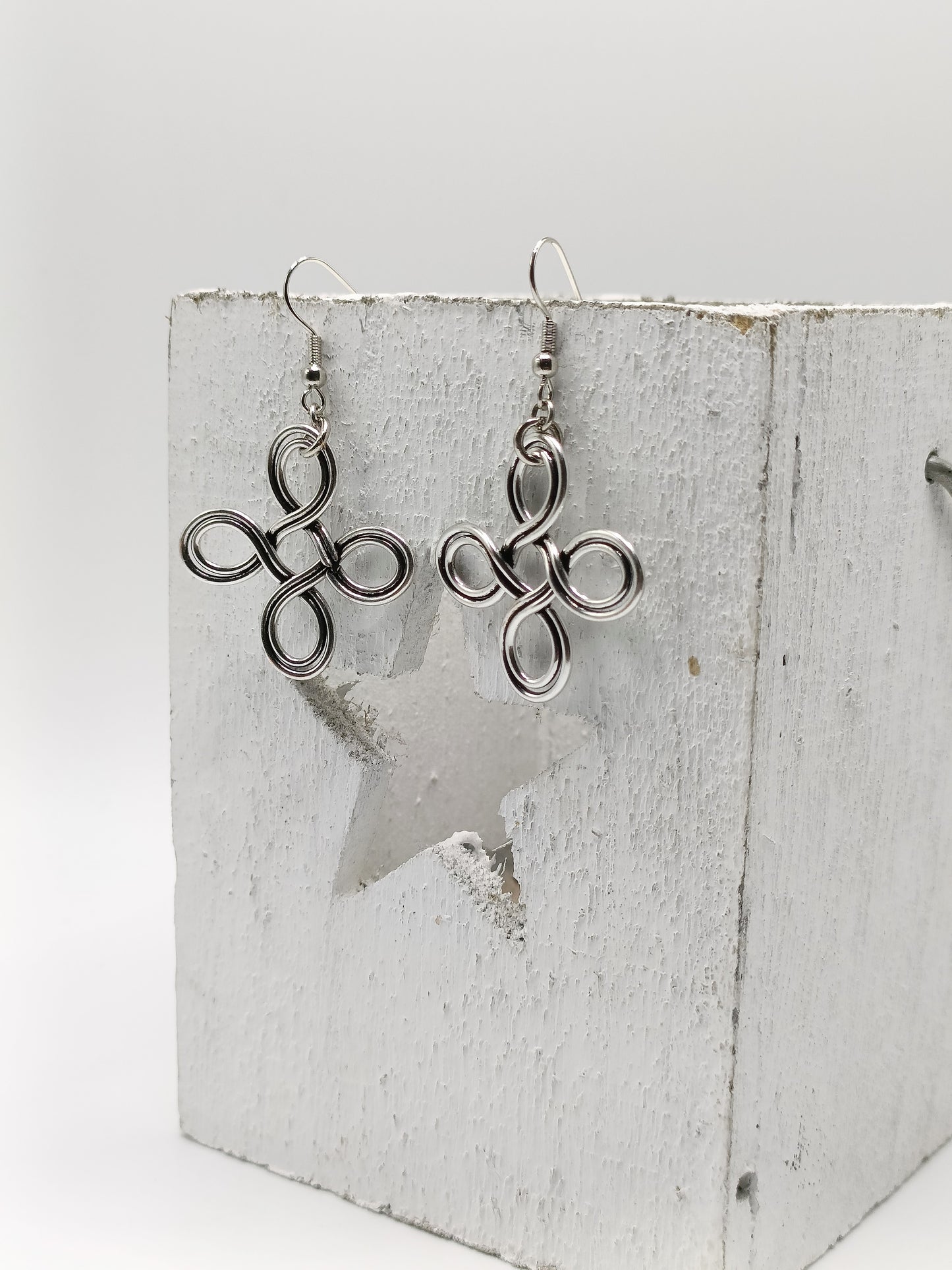Les Triskel, boucles d'oreilles argentées