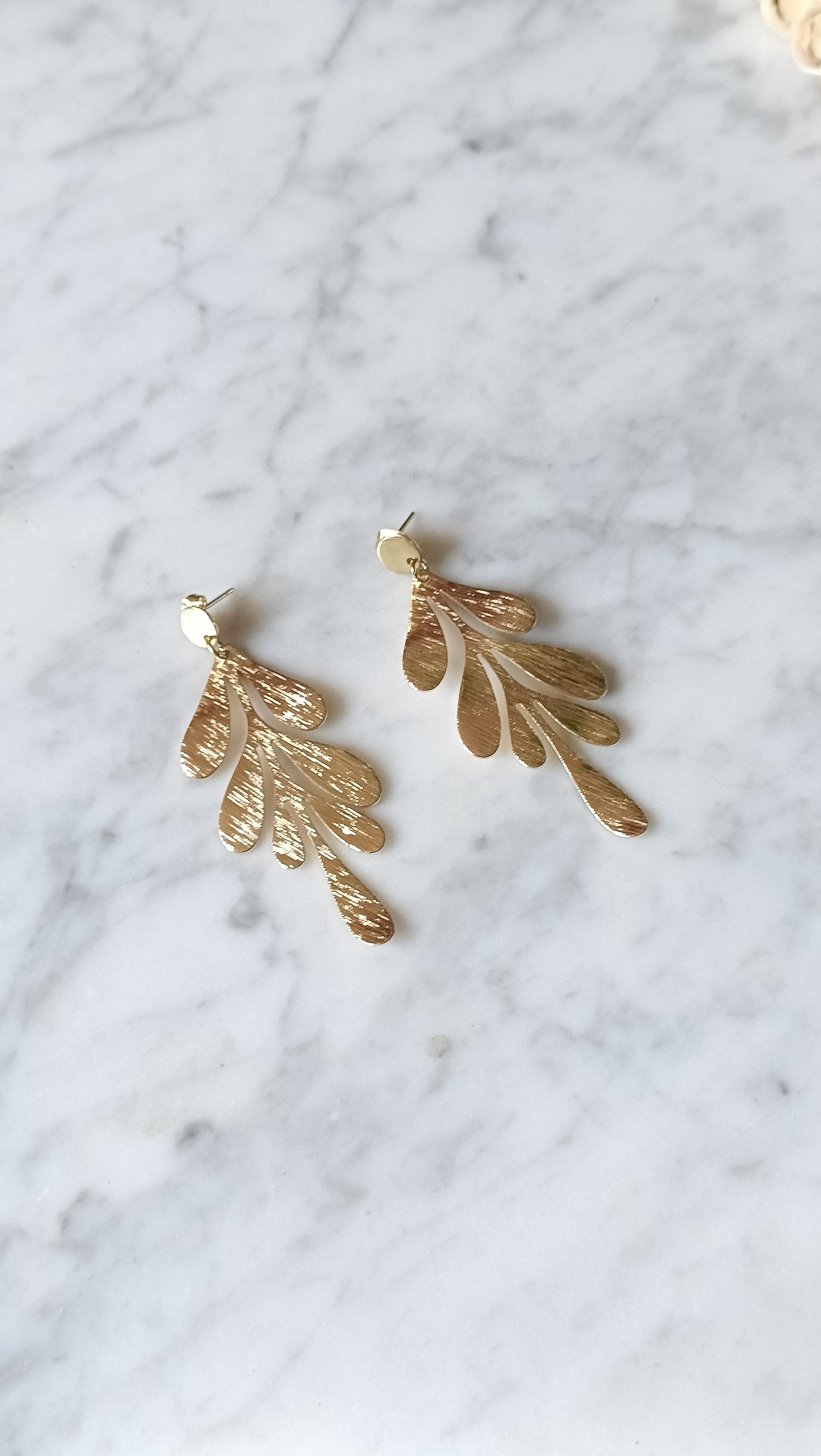 Philippine, les grandes feuilles dorées 18K
